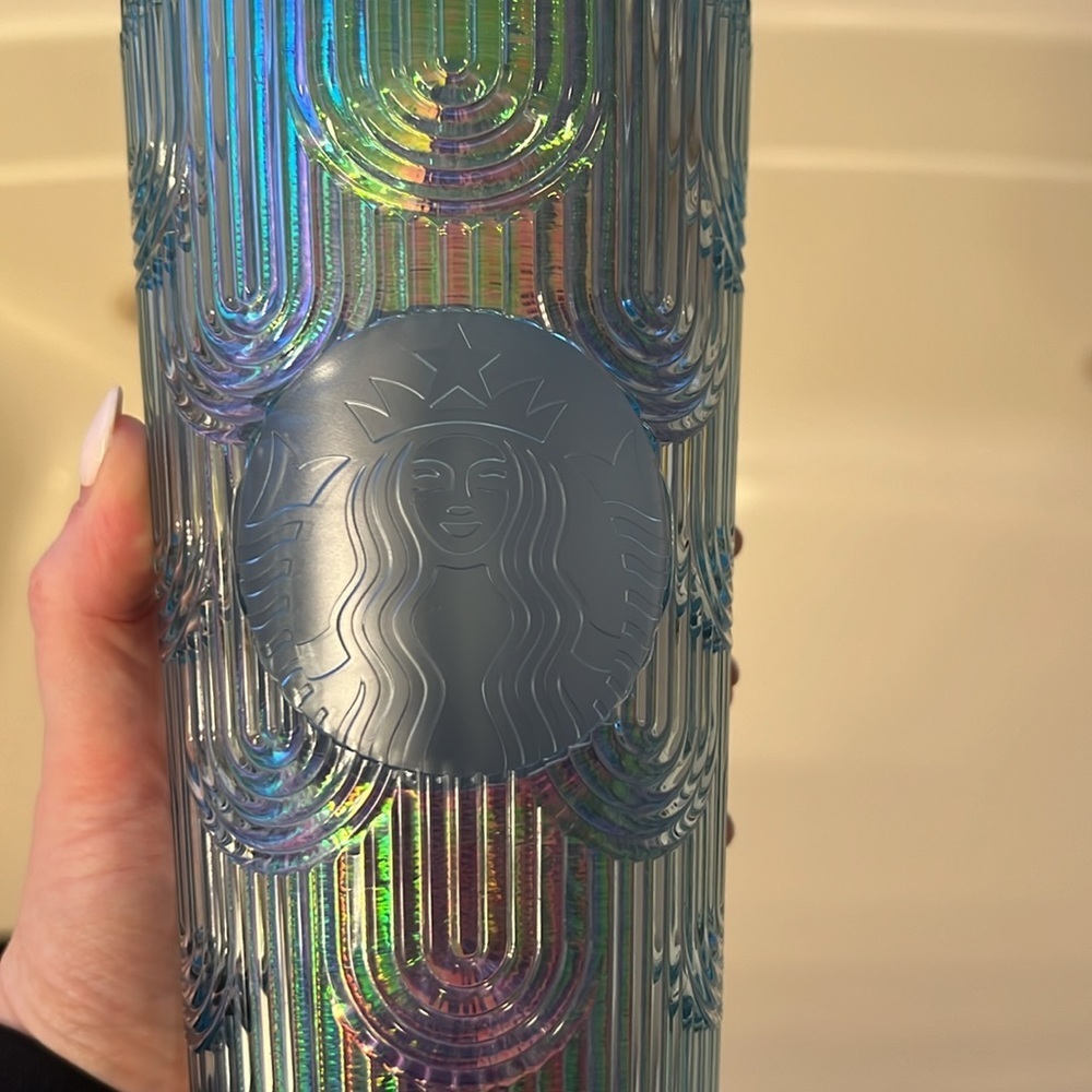 Starbucks Mermaid Iridescent Green Blue Straw Tumbler Venti - Picture 5 of 5